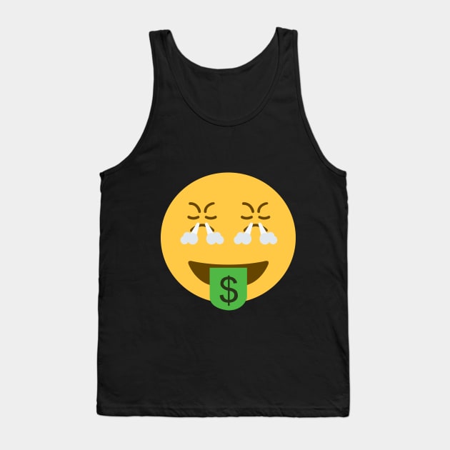 angry money face emoji Tank Top by Young at heart